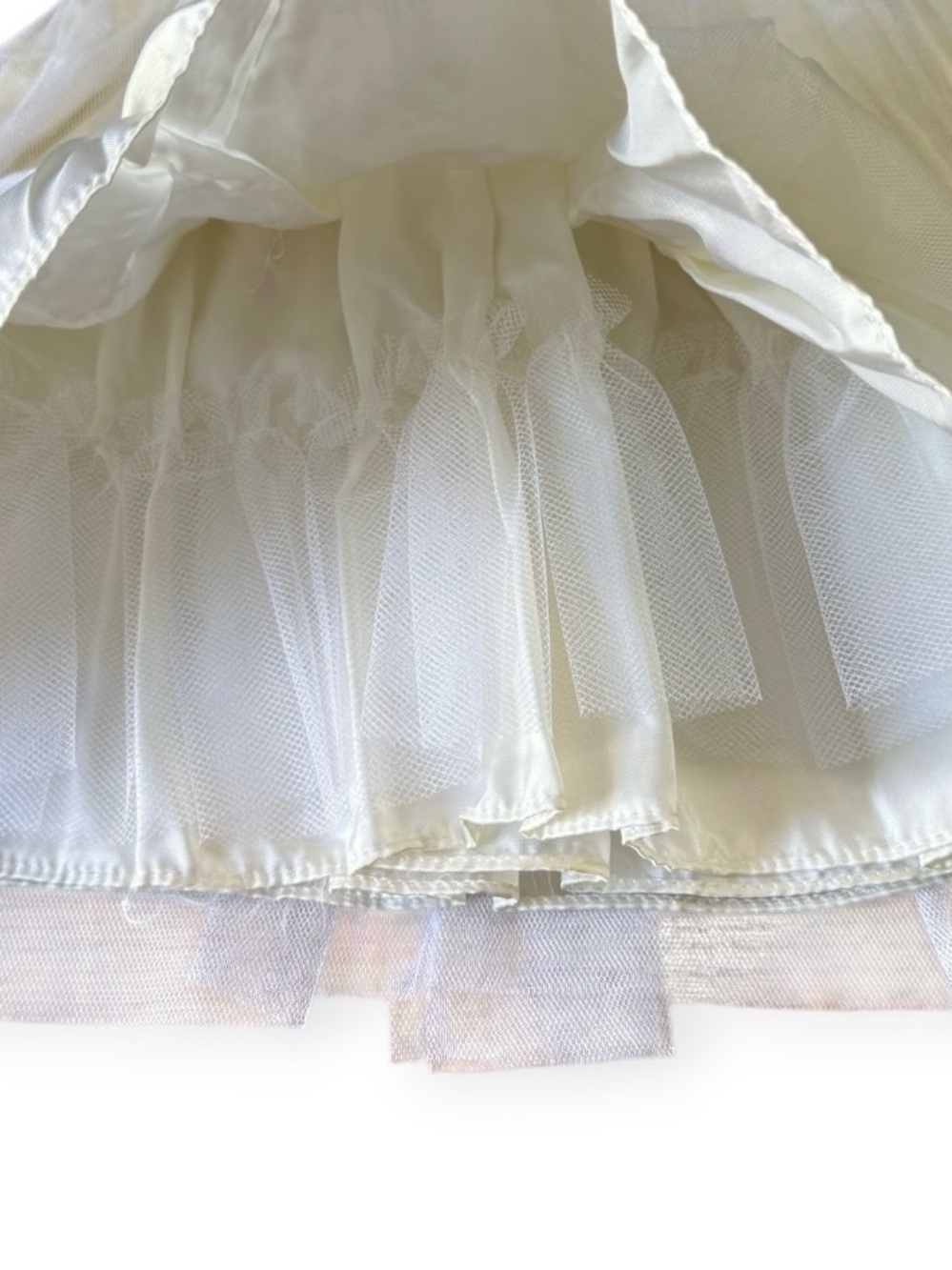 Vtg NWT New Lito 2T Dress White Ruffled Pageant, Flower Girl Sz 2T - Picture 3 of 8